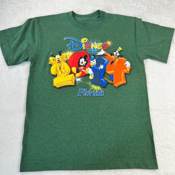 Disney Florida 2014 Puffy Graphic character green t-shirt Size Medium - Picture 1 of 6